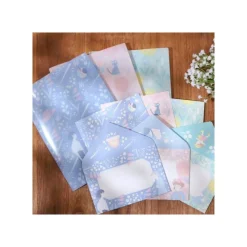 Postcards And Letter Papers*Maison Ghibli Clear Folder & Letter Set Buttercup - My Neighbor Totoro
