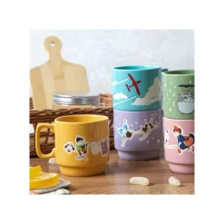 Kitchenware*Maison Ghibli Coloful embossed mug Kiki Chihiro & Haku - Spirited Away