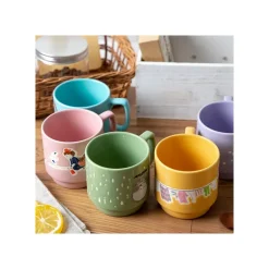 Kitchenware*Maison Ghibli Coloful embossed mug Laundry Day - Howl's Moving Castle