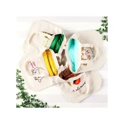 Bags*Maison Ghibli Embroidery Canvas Tote bag Silent World - Castle in the Sky