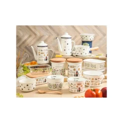 Kitchenware*Maison Ghibli Enamel Tea Pot Viennese pastries 1,1l - Kiki's Delivery Service