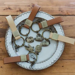 Keychains*Maison Ghibli Leather Key Chain No Face - Spirited Away