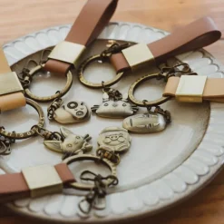Keychains*Maison Ghibli Leather Key Chain Robot - Castle in the Sky