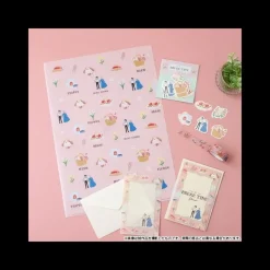 Postcards And Letter Papers*Maison Ghibli Letter set Break Time Flowers - Howl's Moving Castle
