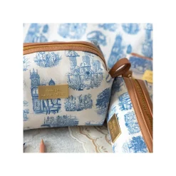 Storage*Maison Ghibli Round Toilet bag Blue Nostalgia - Whisper of the Heart