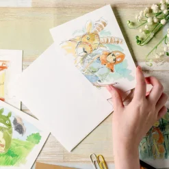 Postcards And Letter Papers*Maison Ghibli Watercolour Greeting cards 24 x 15,8 cm Ashitaka and Yakul - Princess