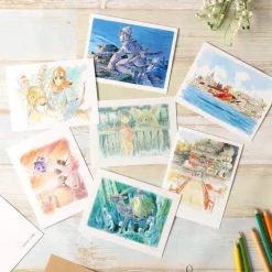 Postcards And Letter Papers*Maison Ghibli Watercolour Greeting cards 24 x 15,8 cm On the line - Nausicaa